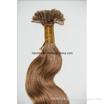 Most Fashion 100% Virgin Italian Keratin Hair Extensions, Brown Color